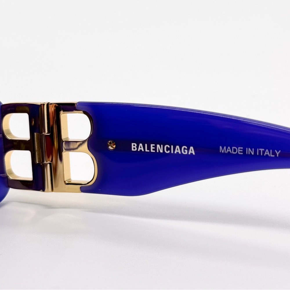 NEW BALENCIAGA BB0096S 004 SQUARE VIOLET GREY UNISEX SUNGLASSES BALENCIAGA - Picture 13 of 14